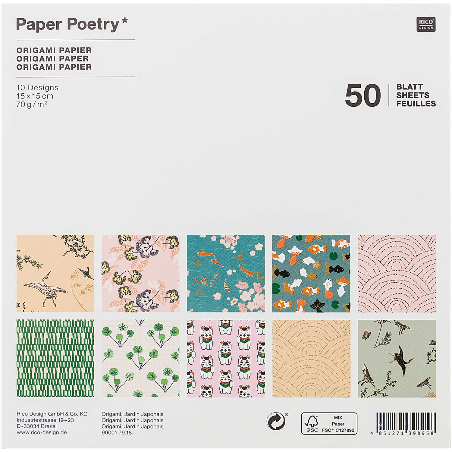Paper Poetry Origami Paper Jardin Japona