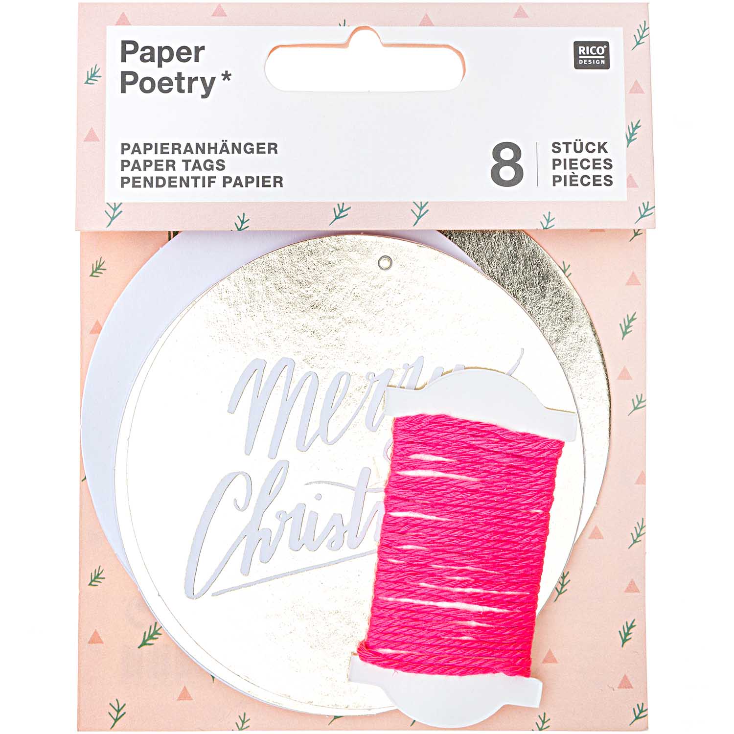Paper Poetry Paper Tags Jolly Christmas