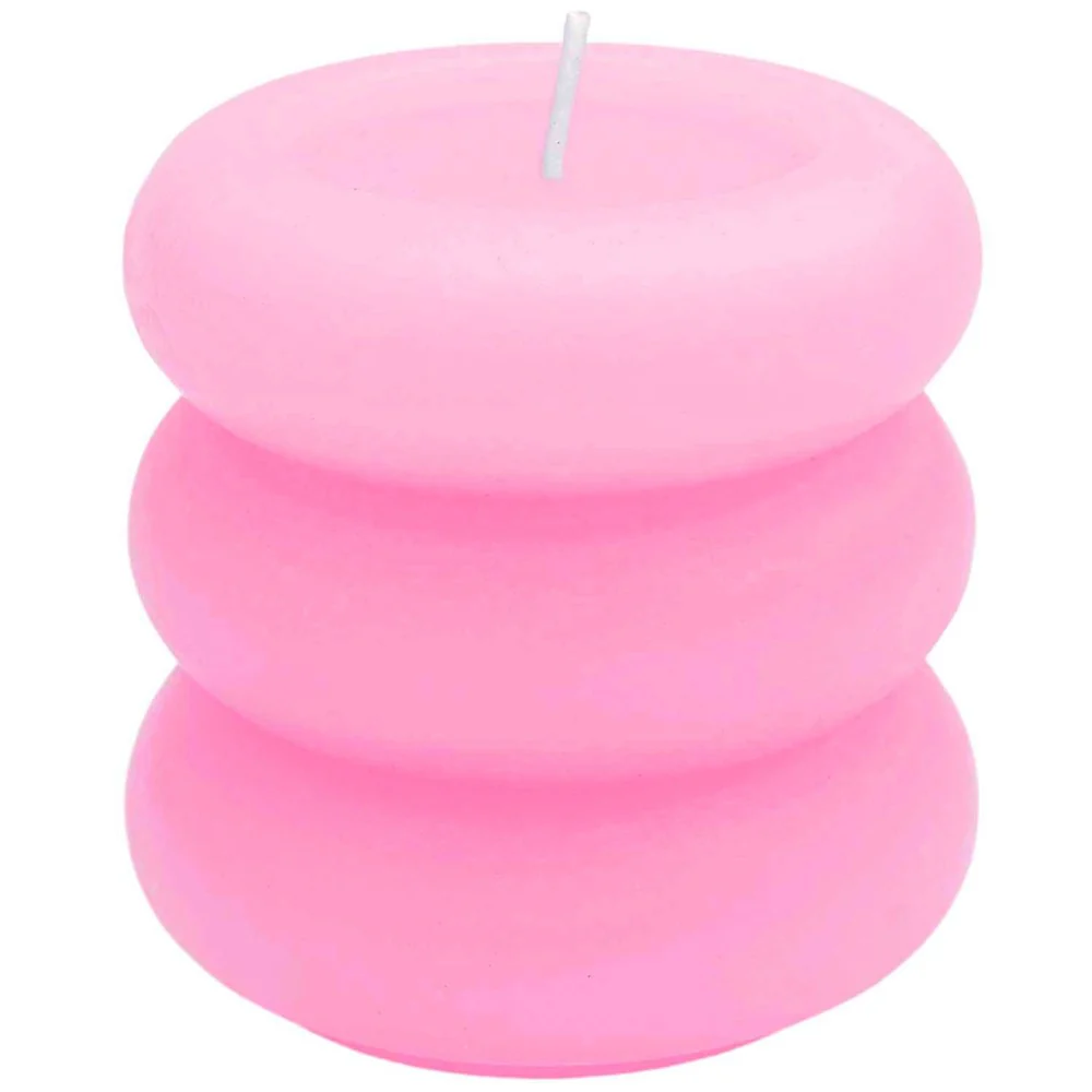 Rico Candle Pillar Rings Pink