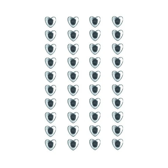 Paper Poetry 8mm Rhinestone Crystal Heart Stickers