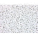 Rocailles 3.1mm White Iridescent Beads