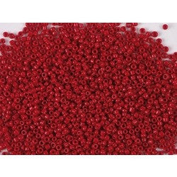 Rocailles 2mm Red Opaque Beads