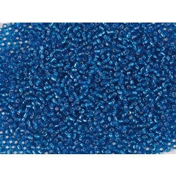 Rocailles 2mm Turquoise Silver Inclusion Beads