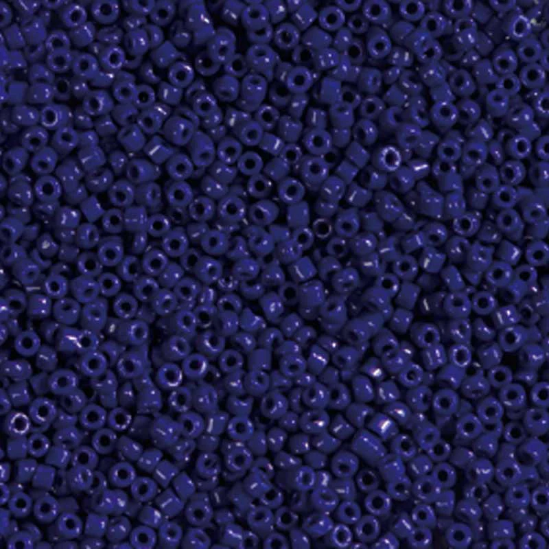Rocailles 2mm Dark Blue Opaque Beads