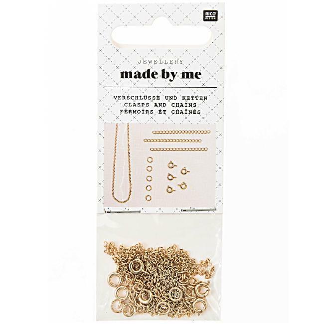 Rico Clasps and Chains Gold 14pcs