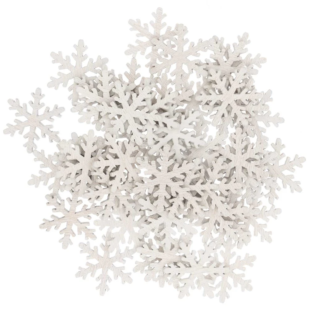 Ohhh Lovely Wooden Confetti Snowflakes