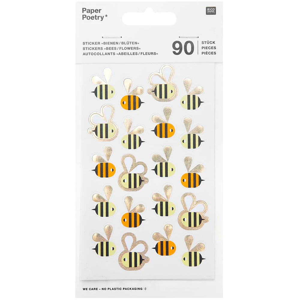 Paper Poetry Bee / Flower Stickers