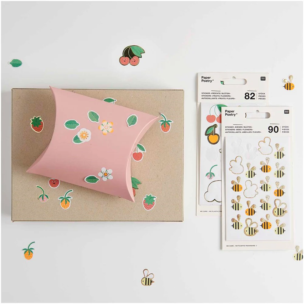 Paper Poetry Bee / Flower Stickers - Image 2
