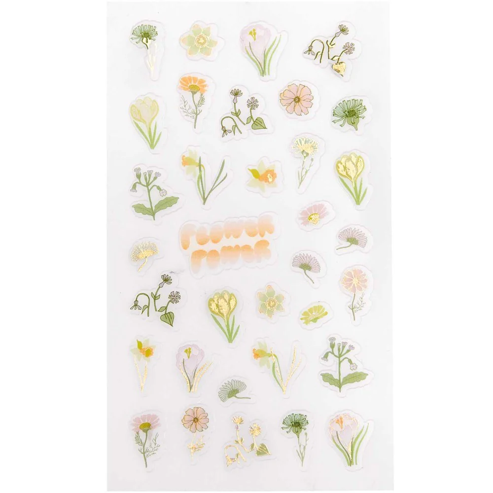 Paper Poetry Foil Futschikato Flowers Stickers