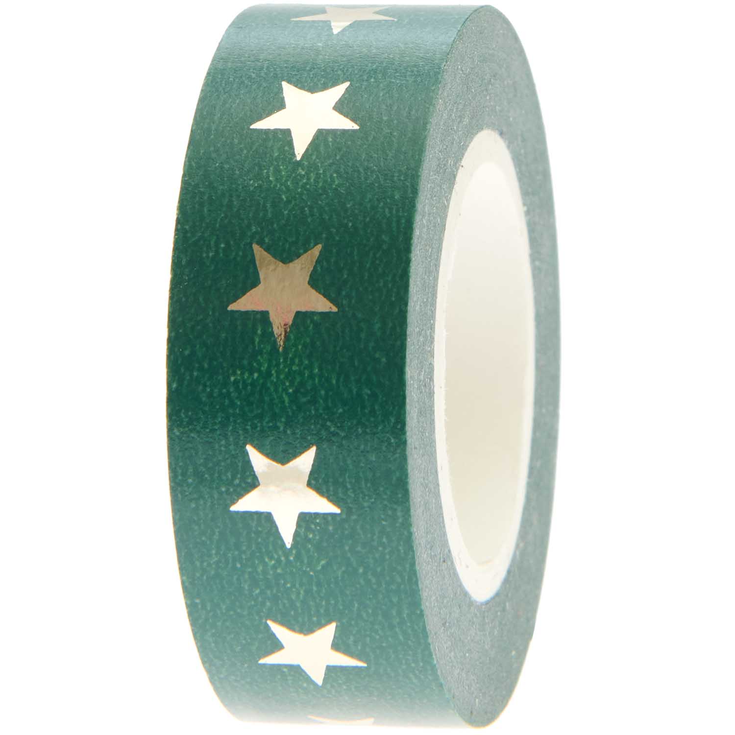 Paper Poetry Tape Stars Green / Gold