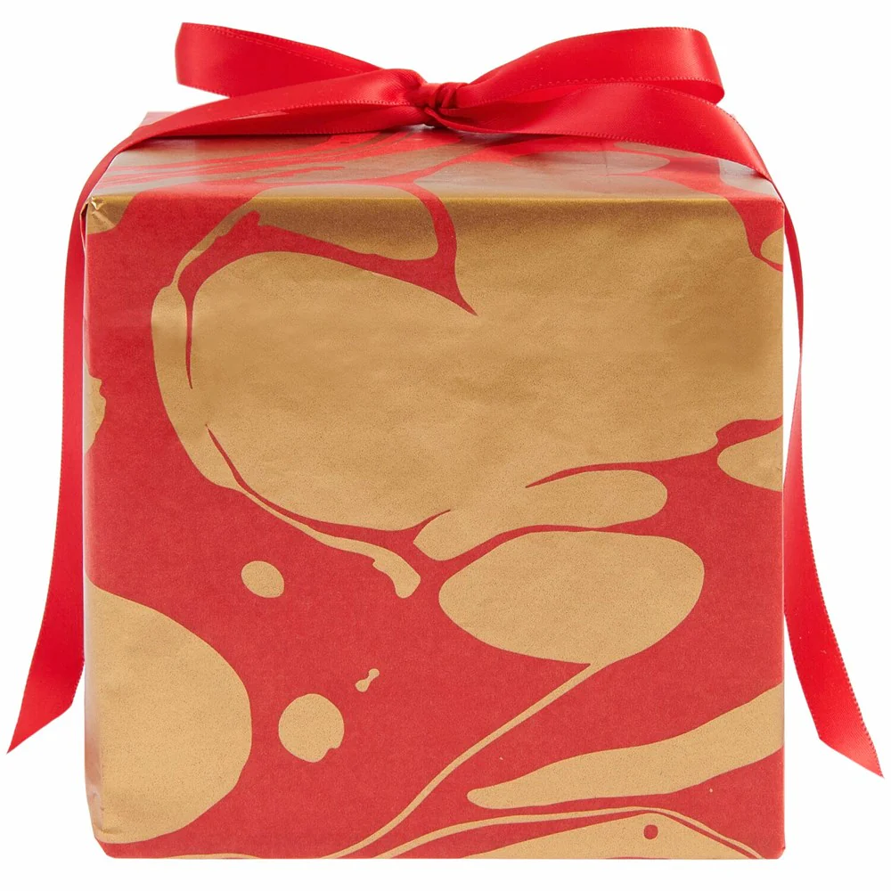 Rico Tissue Paper Marble Red / Gold - Image 2