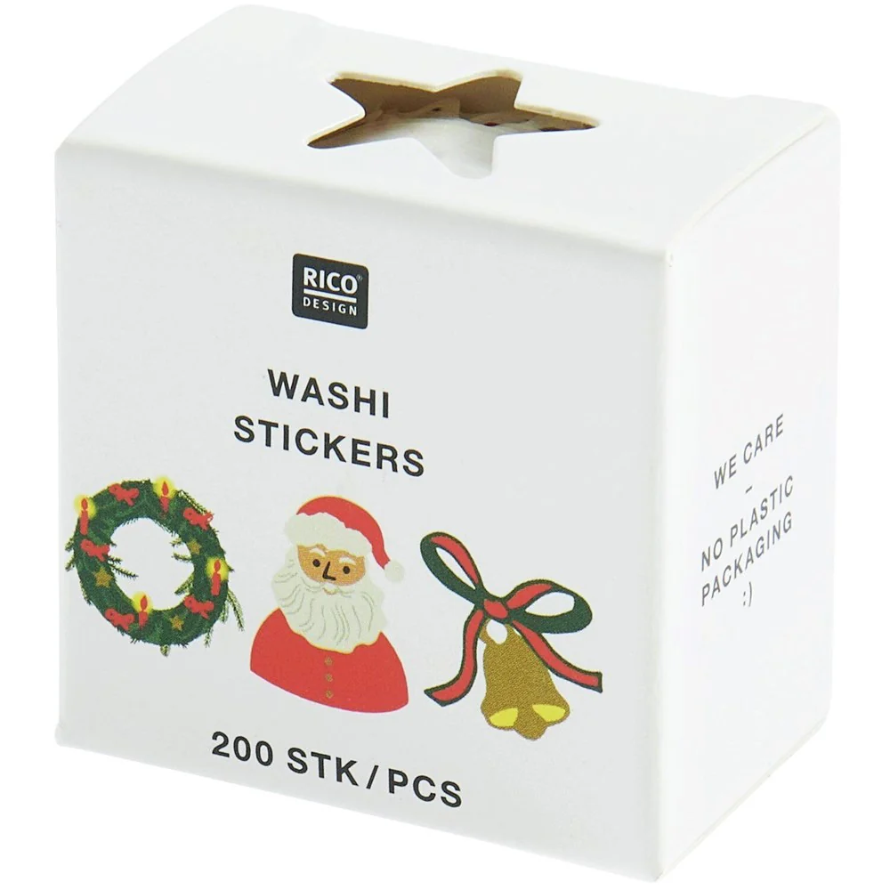Santa Washi Stickers