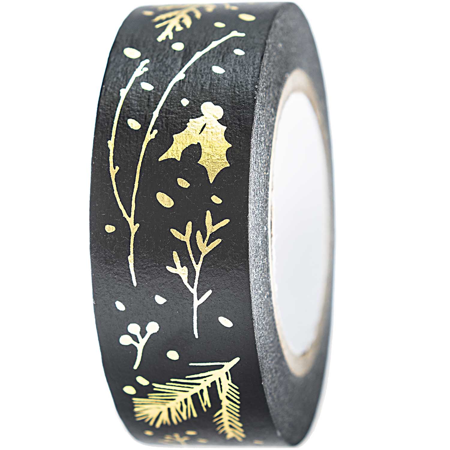 Paper Poetry Tape Nostalgic Christmas Twigs Black