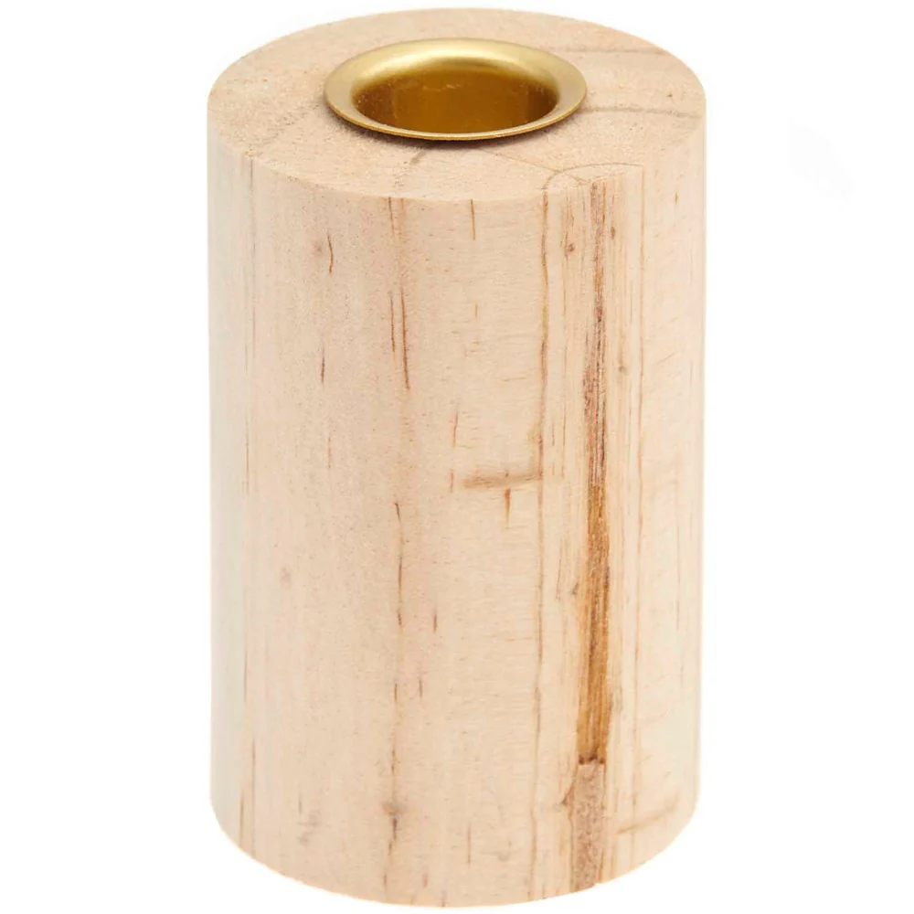 Rico Wooden Candle Holder 5.8cm x 9cm