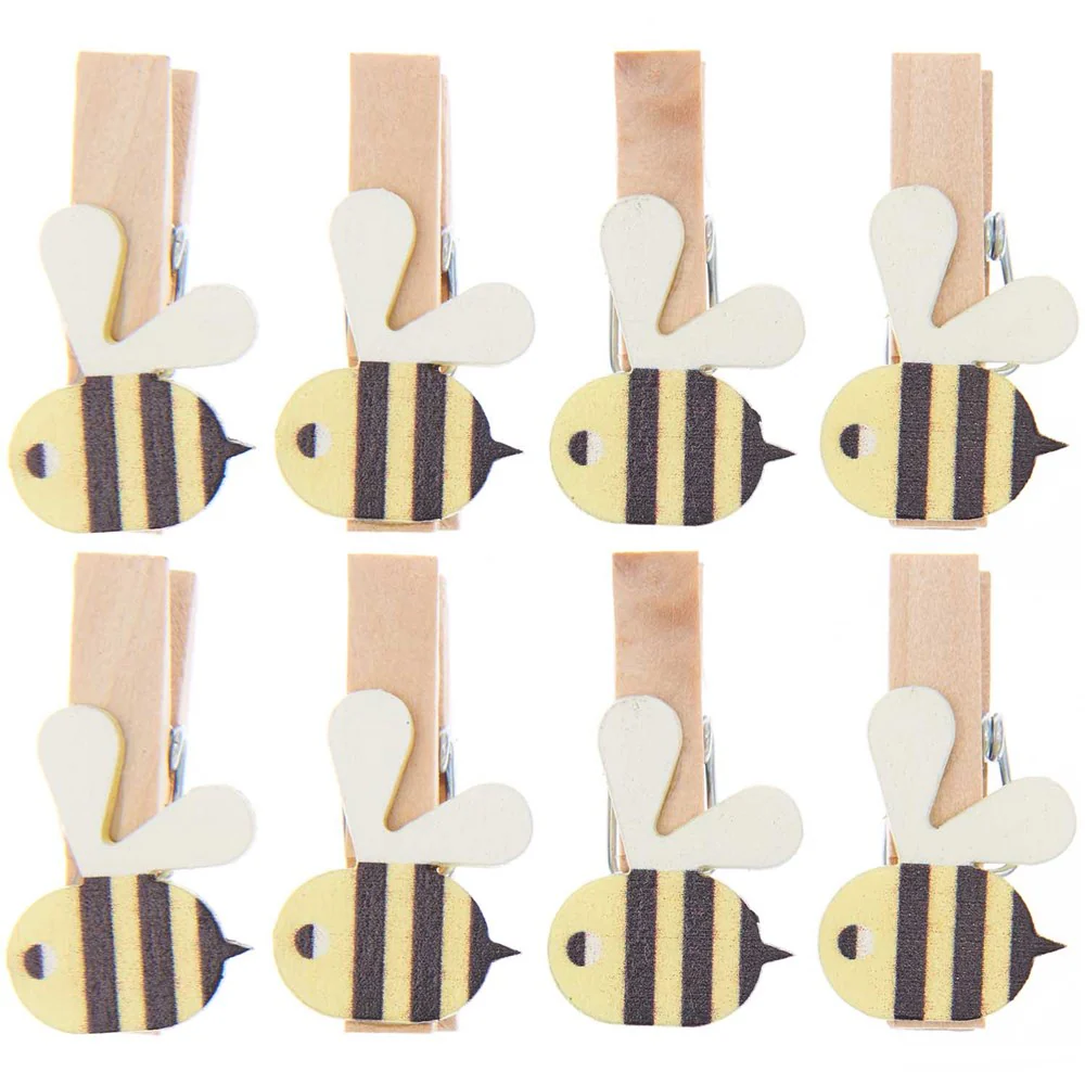 Rico Wooden Bee Clips