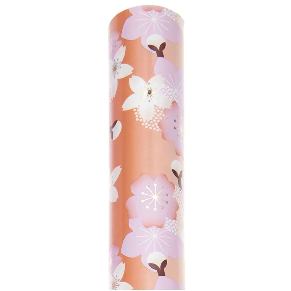 Paper Poetry Wrapping Paper Cherry Blossom Orange - Image 2