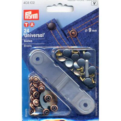Rivets 9mm Copper/Black oxy (24)