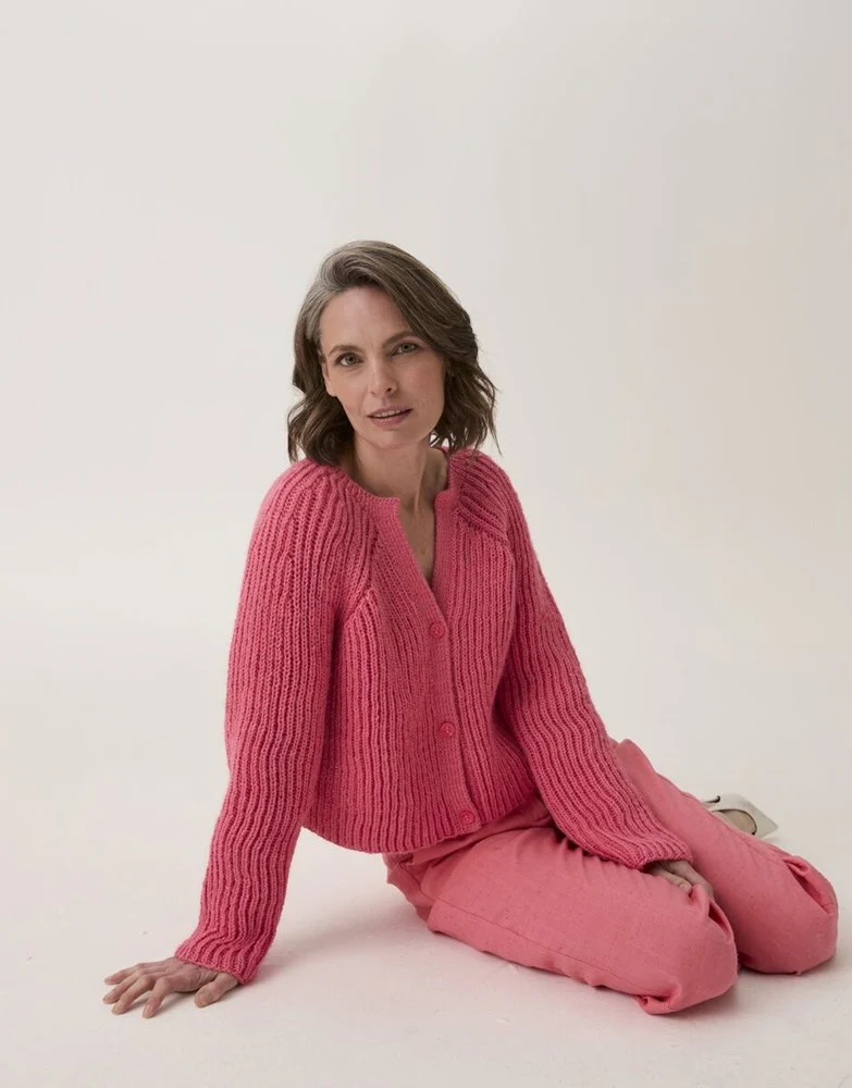 Root System Rib Cardigan Pattern