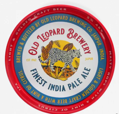 Round serving tray - Old Leopard Brewery