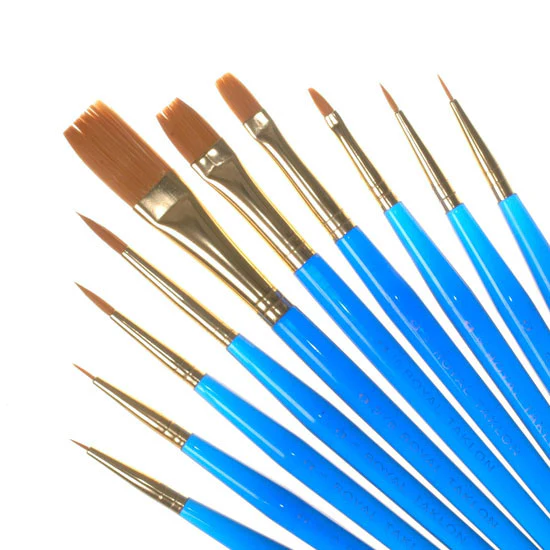 Royal Brush Set Gld Tak 10 Pk