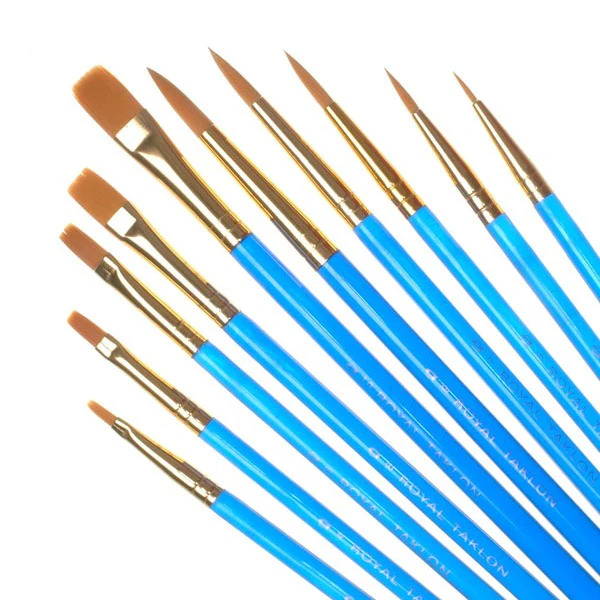 Royal Brush Set Gld Tak2 10 Pk