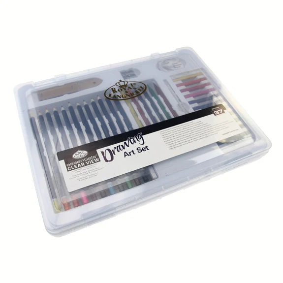 Royal Large Clear Case Art Sets - Drawing