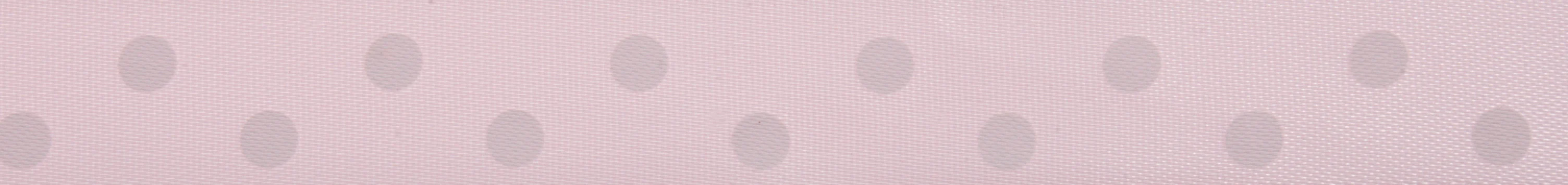 Satin - 5m x 15mm - Polka Dot - Pink