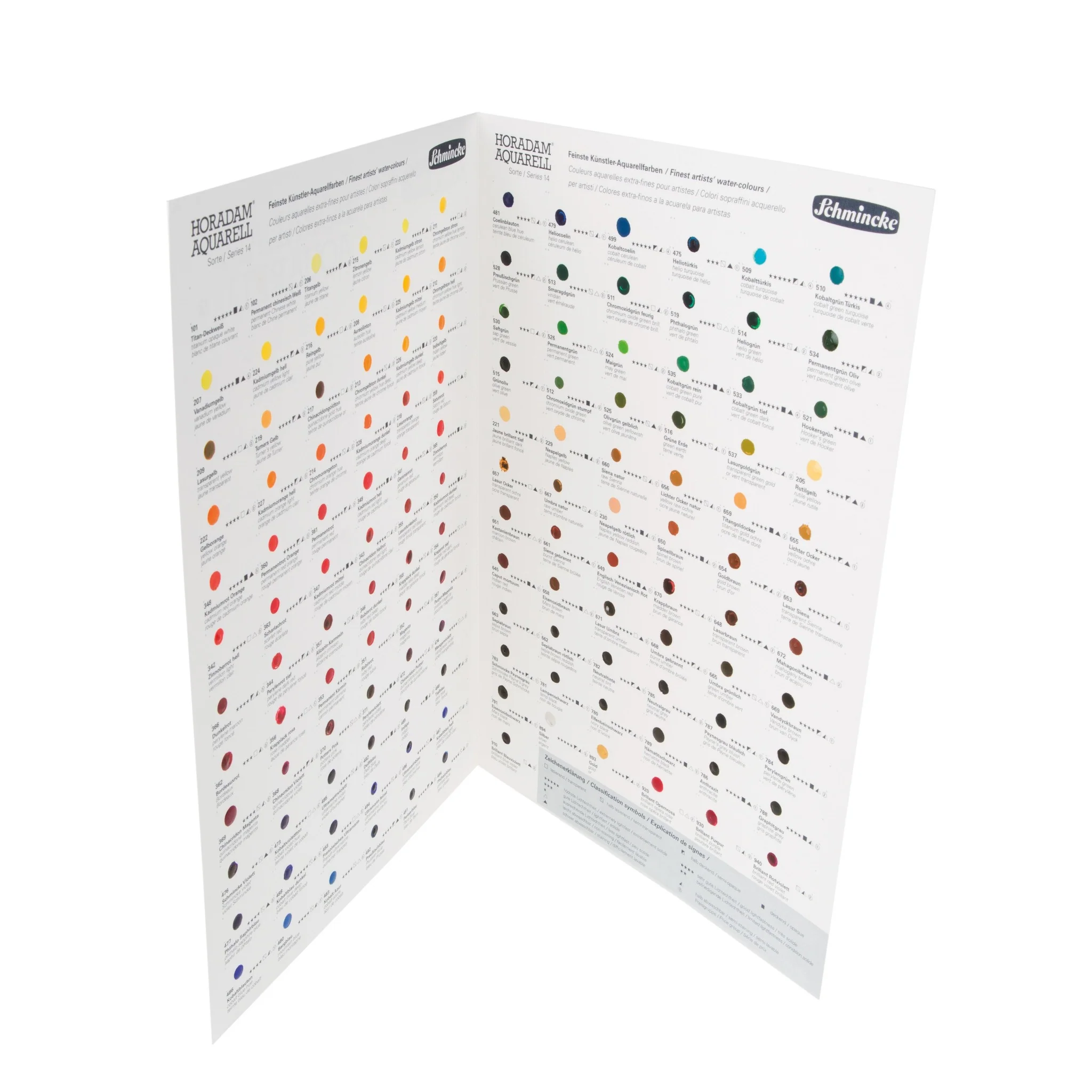 Schminckesamples - Dot Card 140 Colours