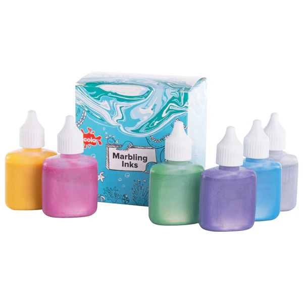 Metallic Marbling Ink Assorted 25ml 6pk