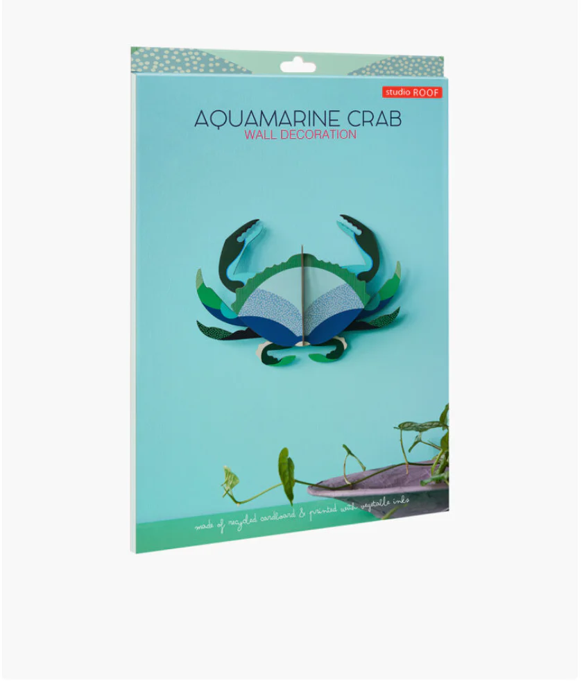 Studio Roof: Wall Decoration Aquamarine Crab