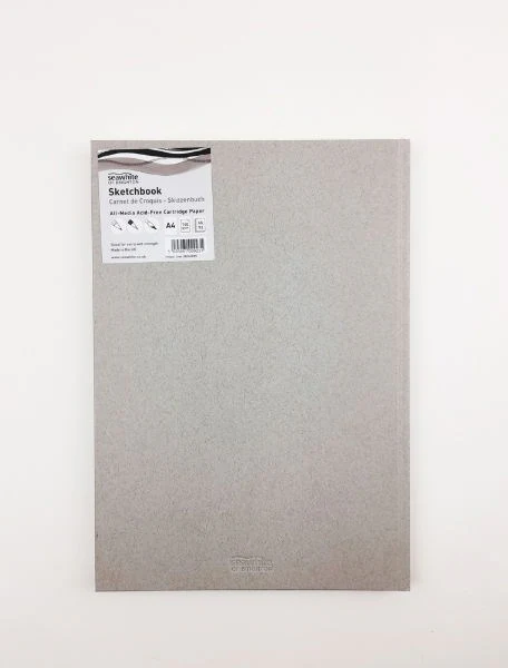 Seawhites A4 Portrait Cloth Cover Sketchbook - Image 3