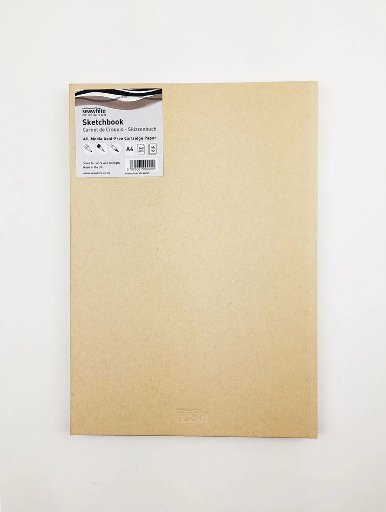Seawhites A4 Portrait Cloth Cover Sketchbook - Image 4