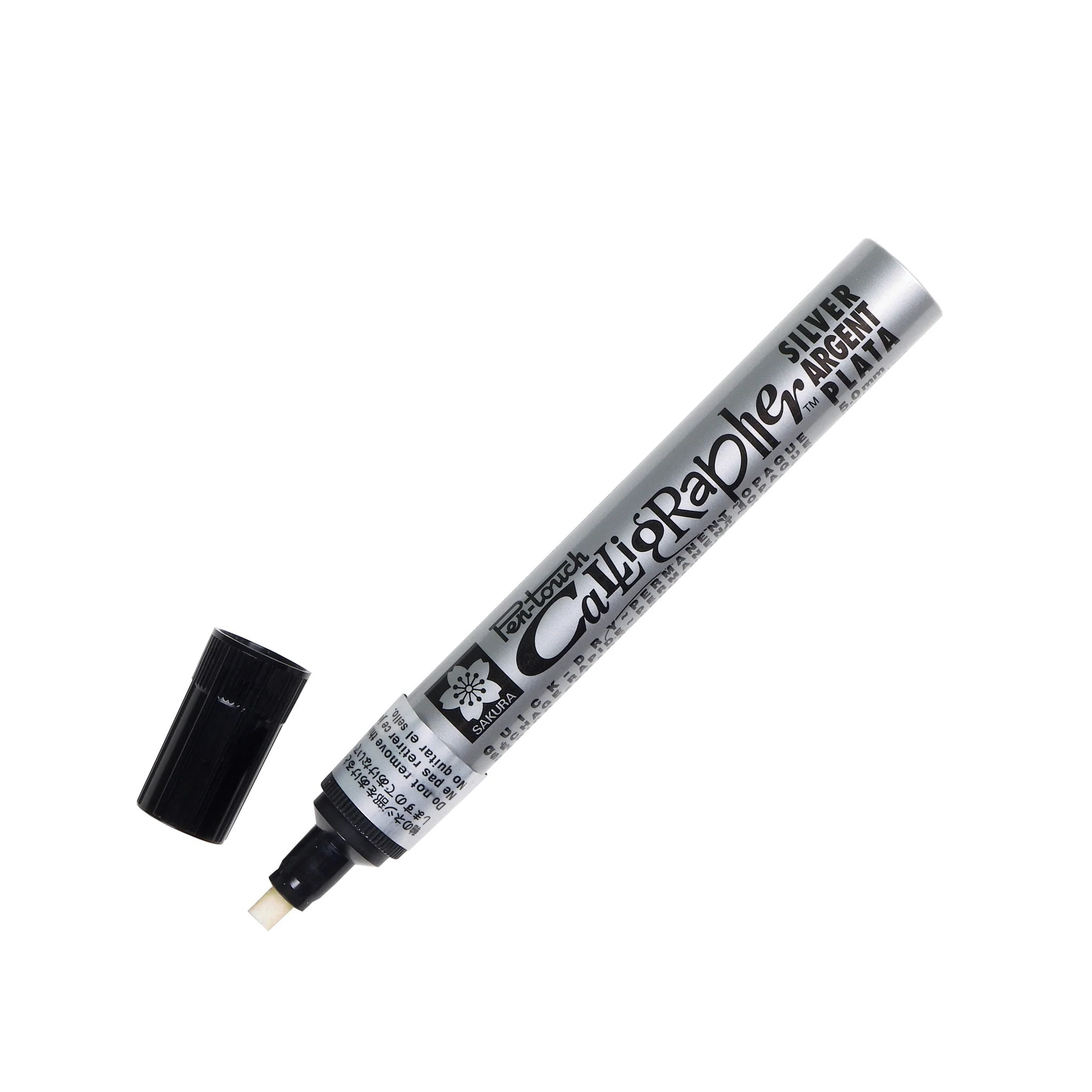 Silver Calligraphy Marker Medium