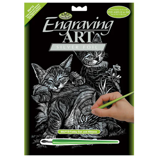 Silver Foil - Tabbycat & Kittens
