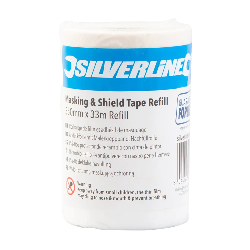Silverline Masking & Shield Tape Refill 550mm x 33m Refill