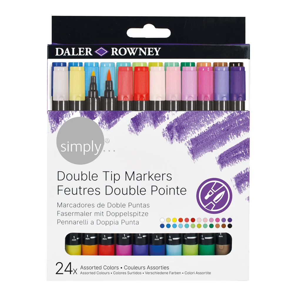 Simply Dual Tip Marker Set 24pk