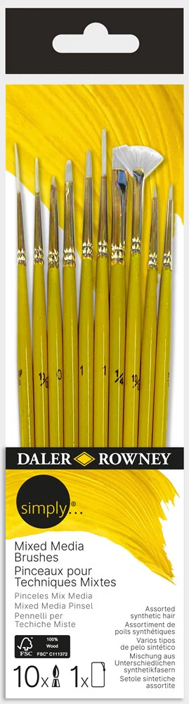 Simply Mixed Media Detail Brush Set 10pk