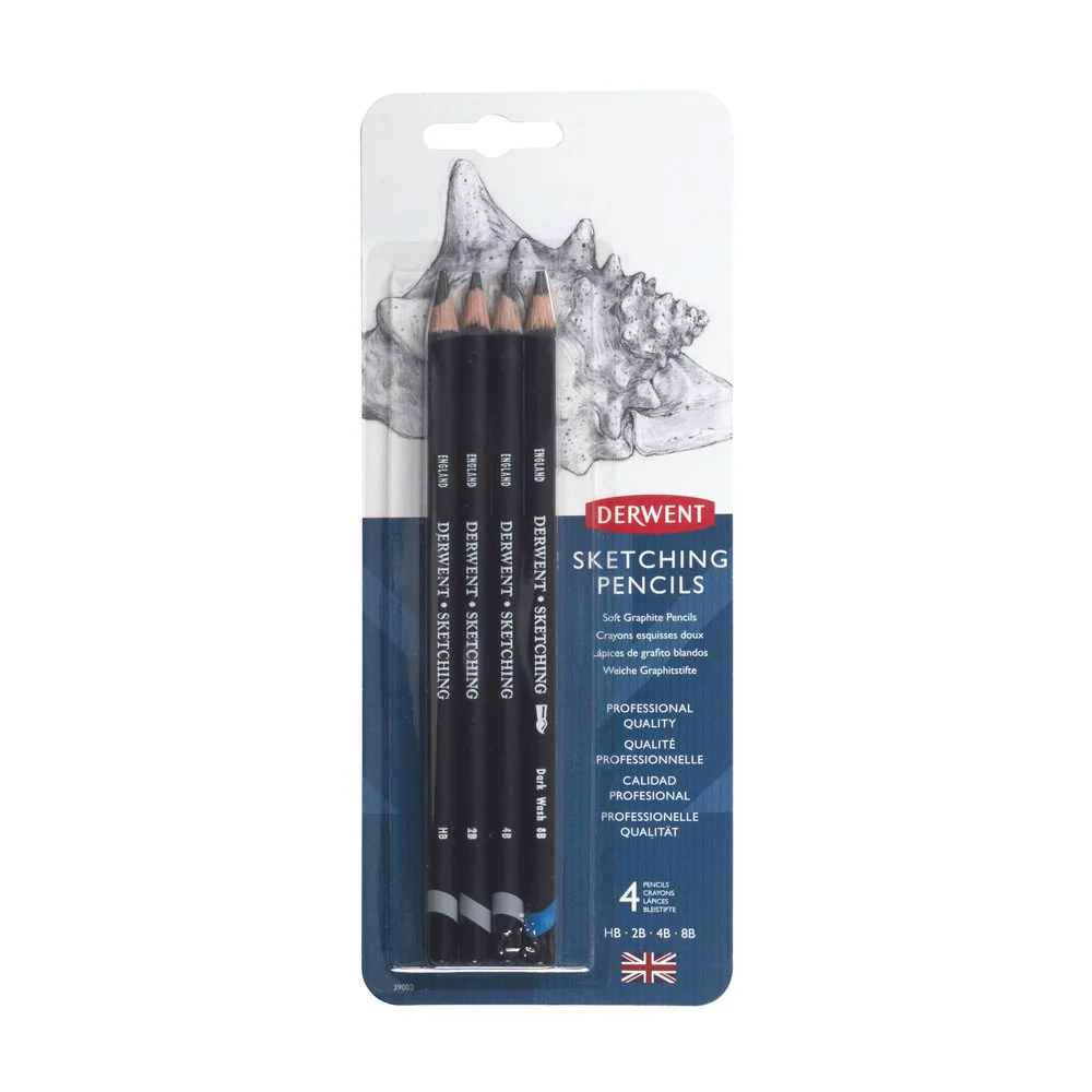Derwent 4pk Sketching Pencils