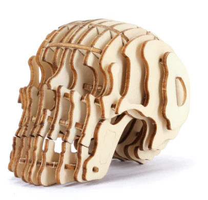 Skull 3D Wooden Puzzle - Image 2