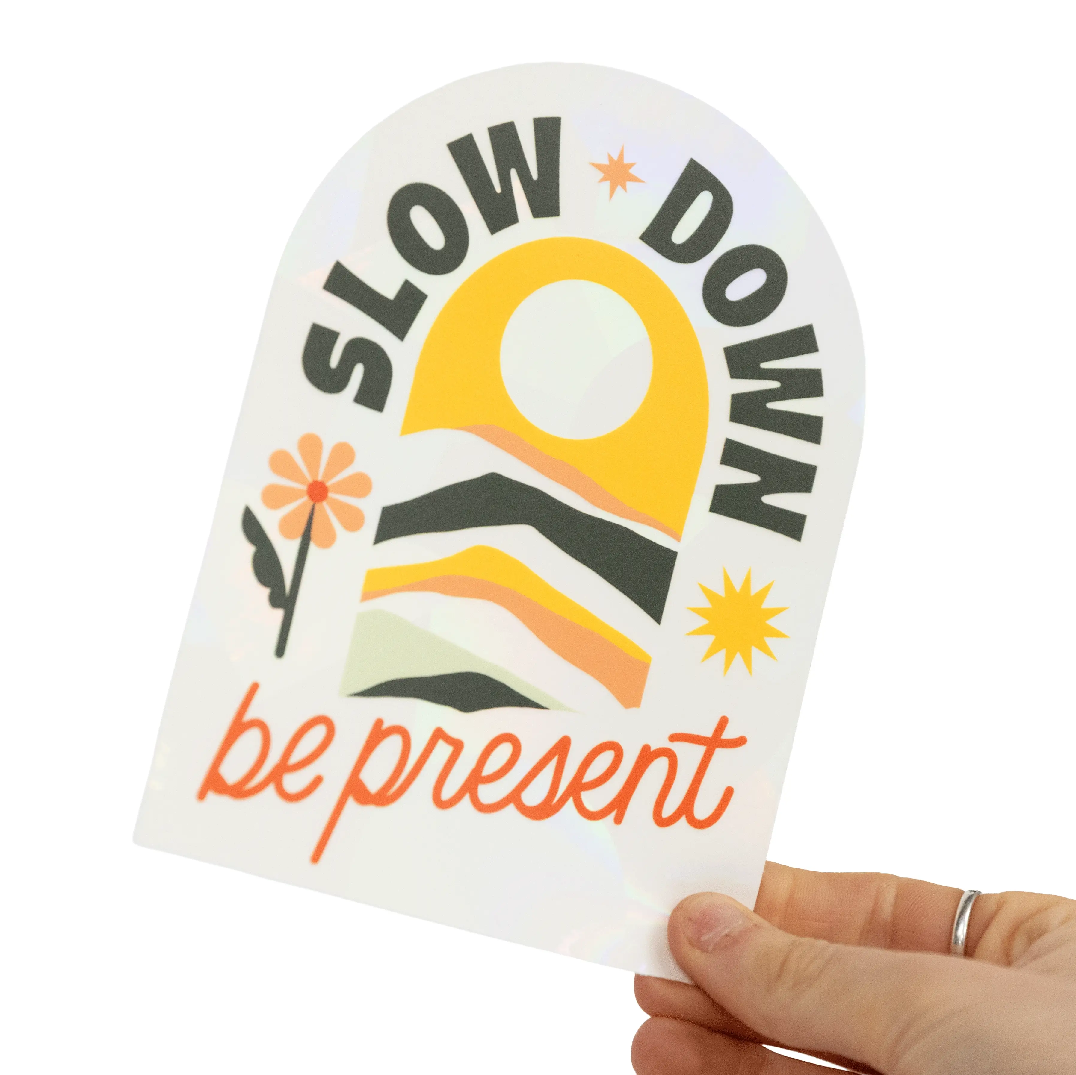 Slow Down Be Present Suncatcher - Image 2