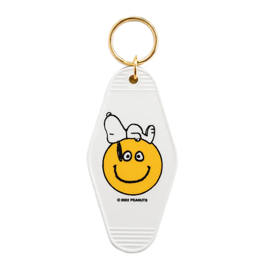 Snoopy Smiley Key Tag