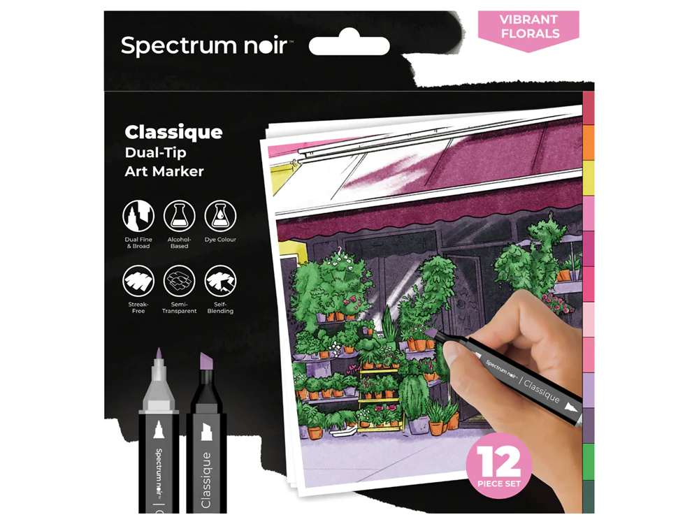 Spectrum Noir Classique 12pc Vibrant Florals