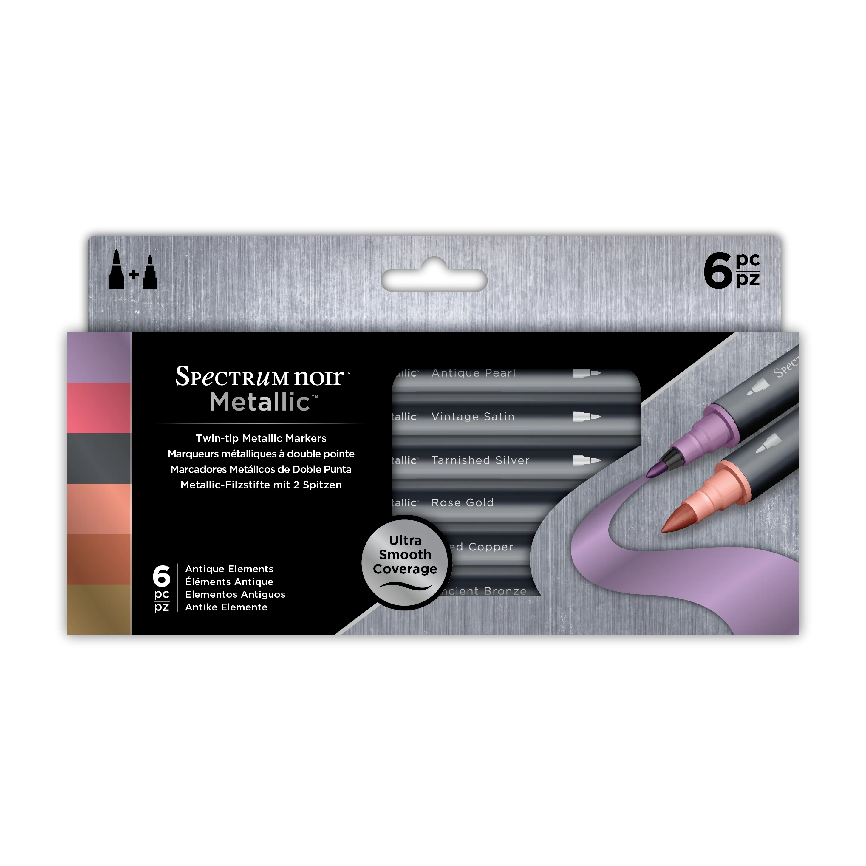 Spectrum Noir - Metallic Markers 6 Pack