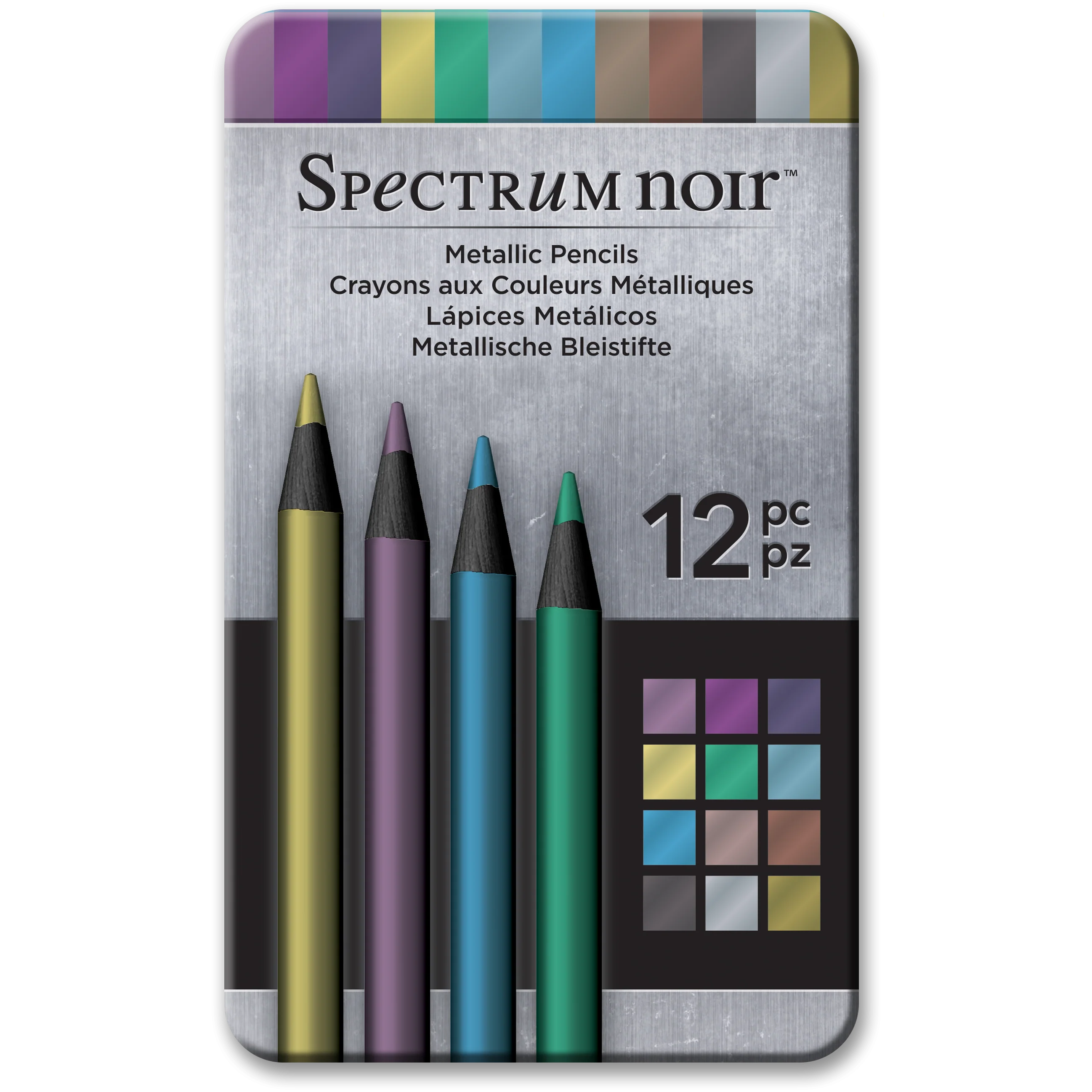 Spectrum Noir Metallic Pencils 12 Pack