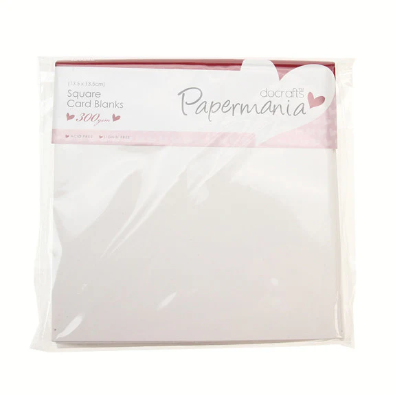 Square Card Blanks & Envelopes 10pk 300gsm - Image 3