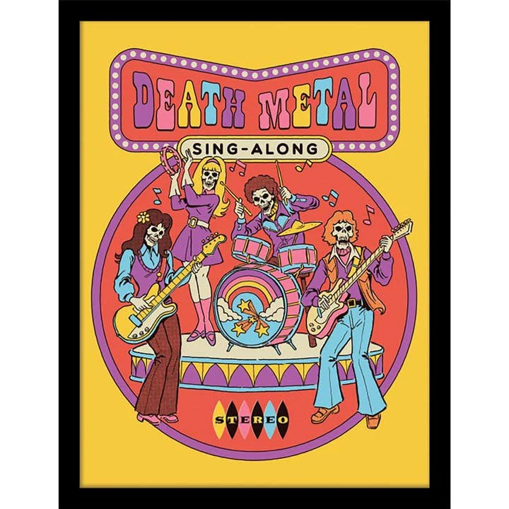 Steven Rhodes (Death Metal Sing Along) Wall Art Print