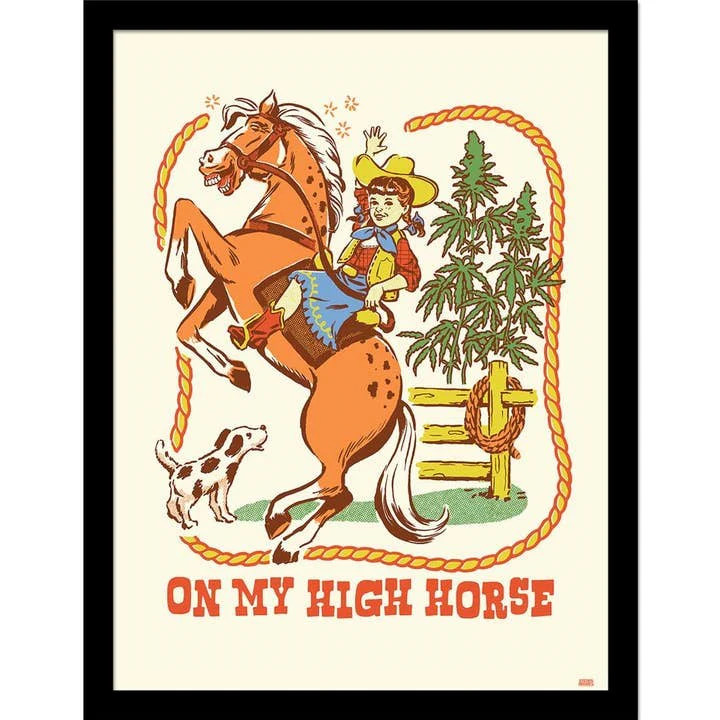 Steven Rhodes (On My High Horse) Art Print