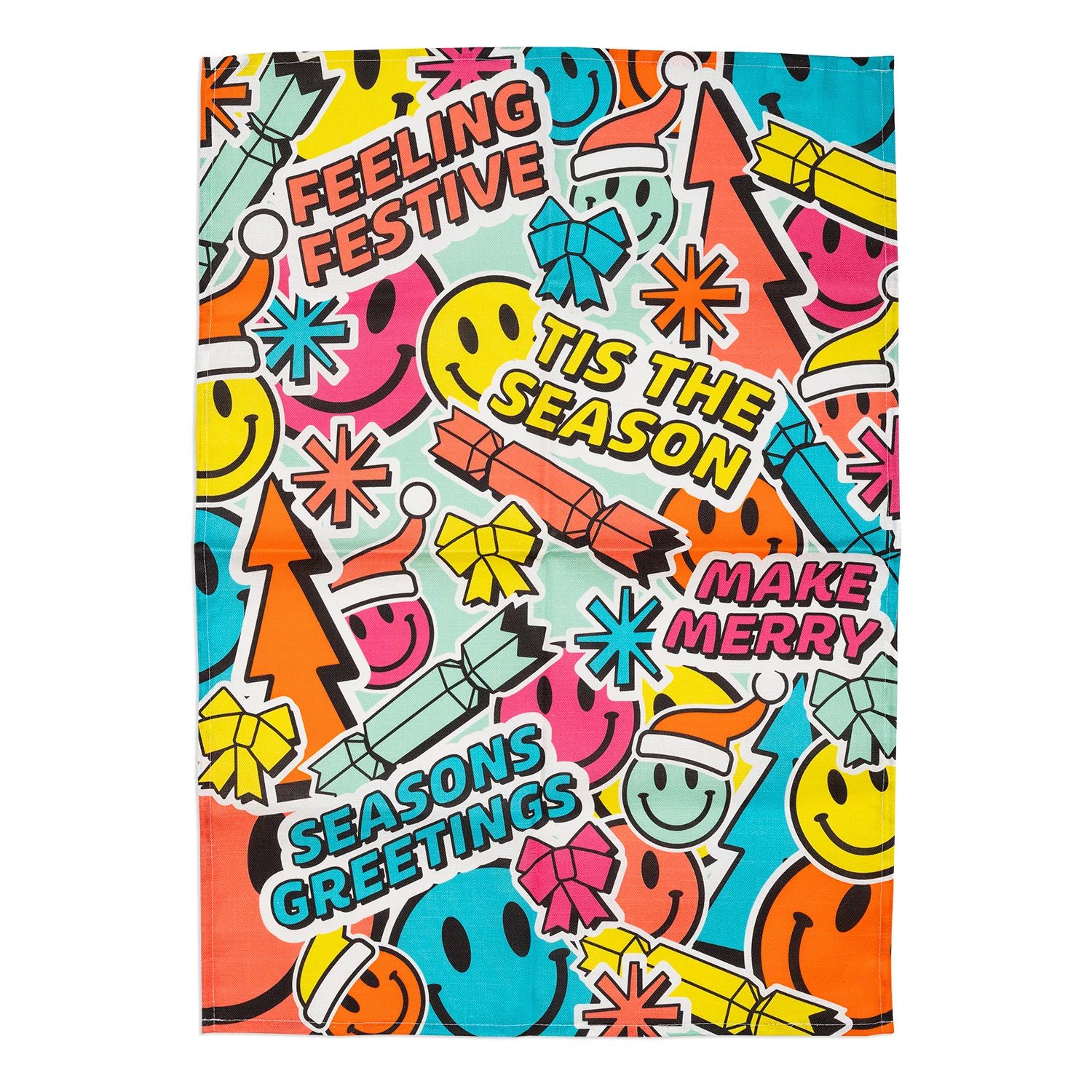 FA Stickerbomb Xmas Tea Towel