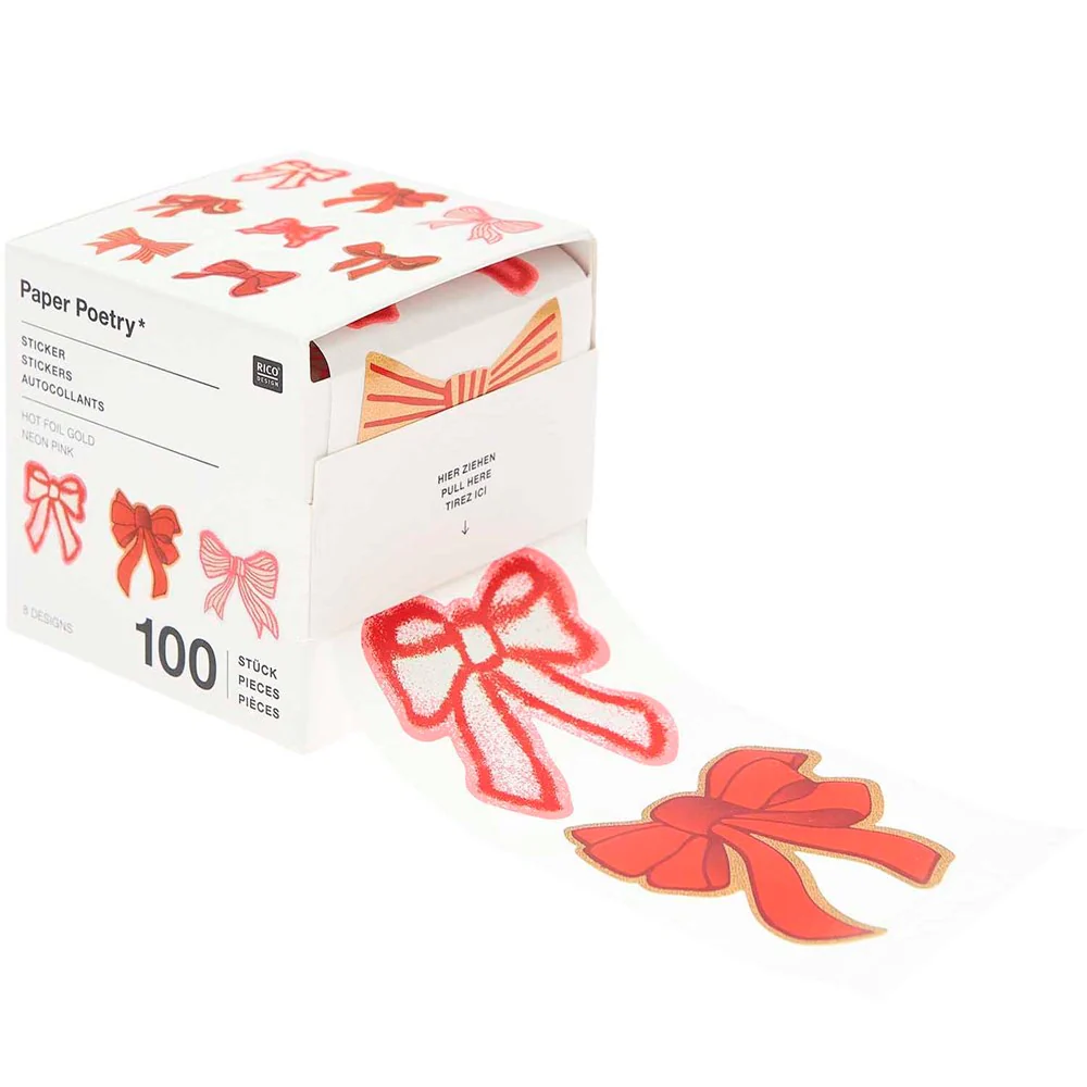 Paper Poetry Classic Bow Sticker Roll