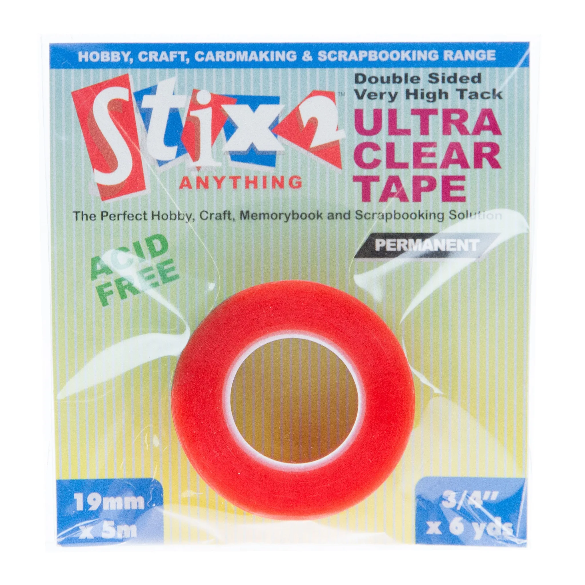 Stix 2 19mm Ultra Clear Double Sided Tape - Image 2